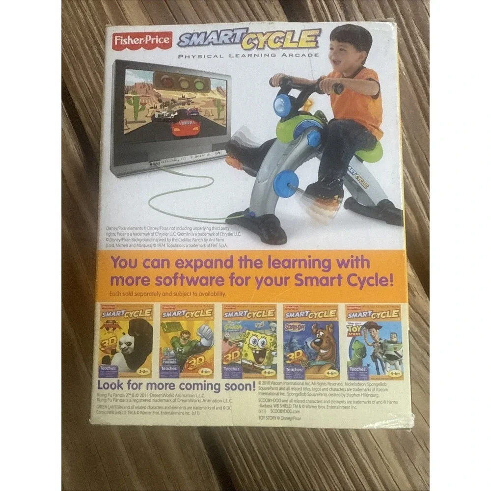 Fisher Price Smart Cycle Cartridge Disney Pixar Cars 2 New 2010 Learning Arcade